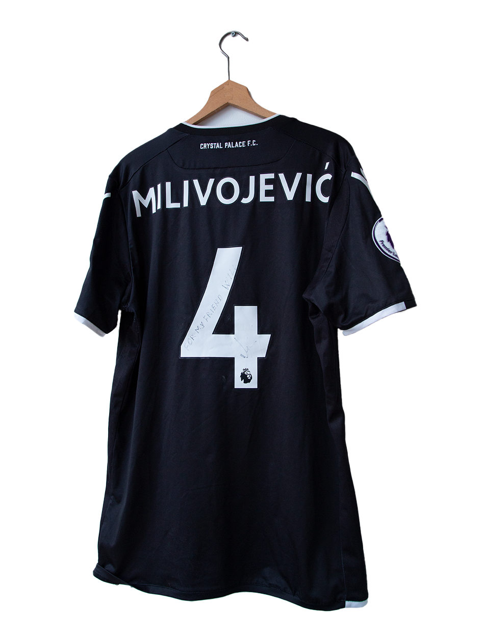 Crystal Palace 2017-2018 Player Issued/Worn Away Shirt Milivojevic #4