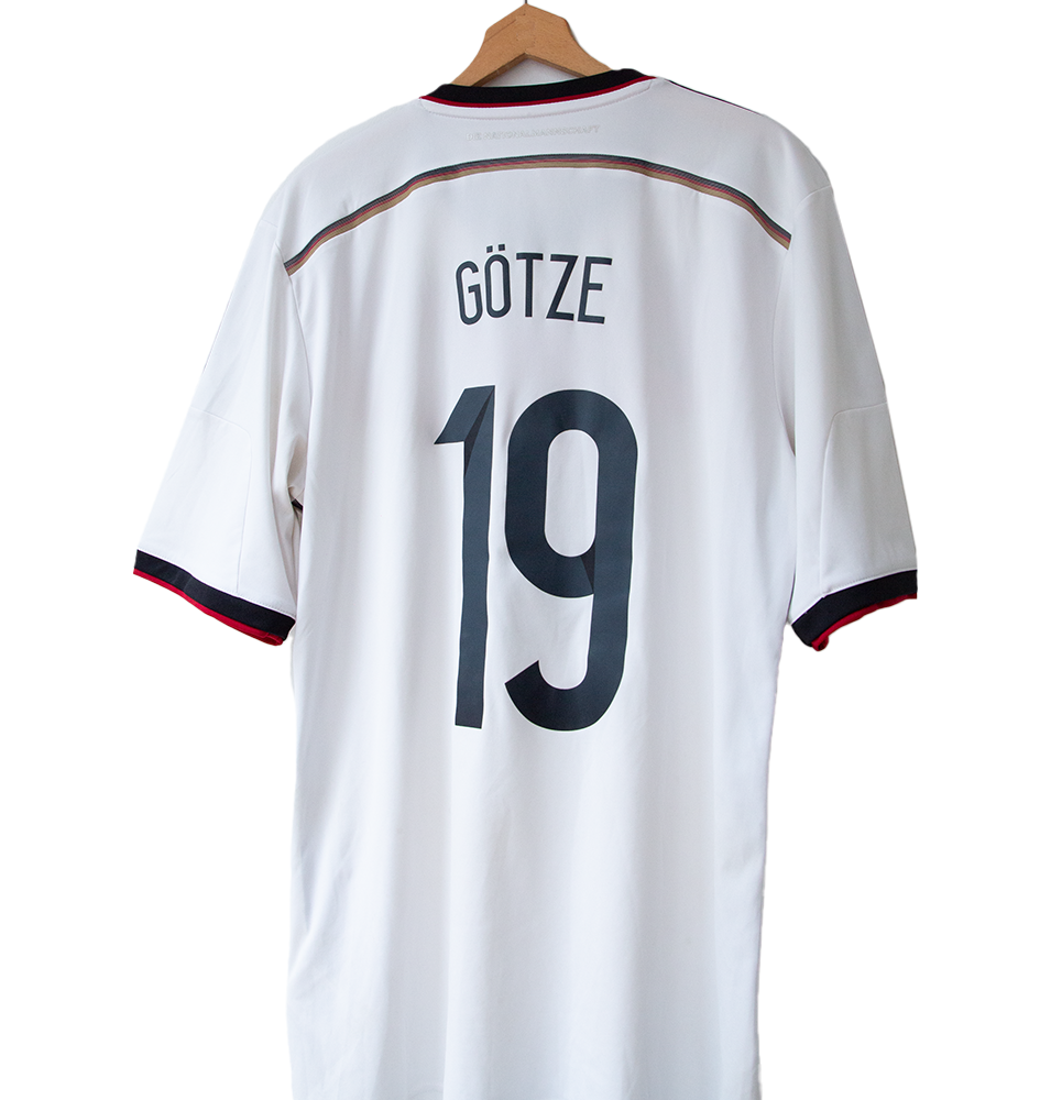 Germany 2014 World Cup Home Shirt Götze #19