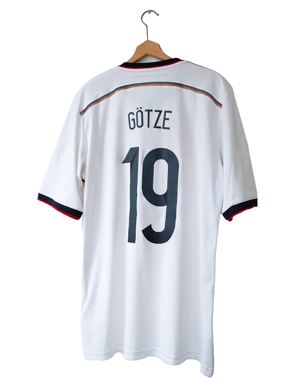 Germany 2014 World Cup Home Shirt Götze #19