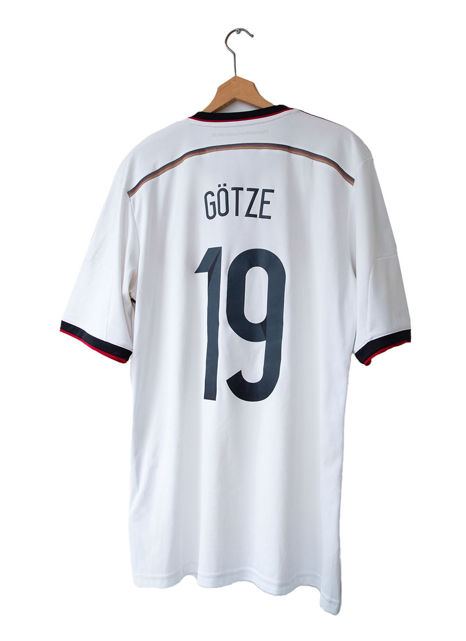 Germany 2014 World Cup Home Shirt Götze #19